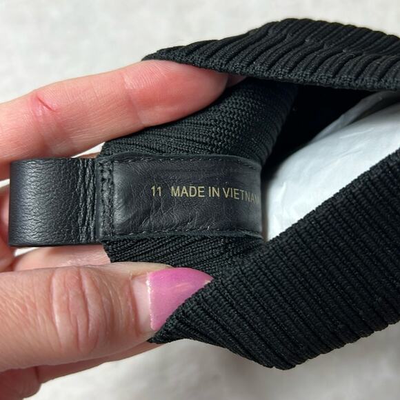 EVERLANE The Ankle Glove Boot in ReKnit Black Pull On Stretch Size 11 NEW - Picture 6 of 7